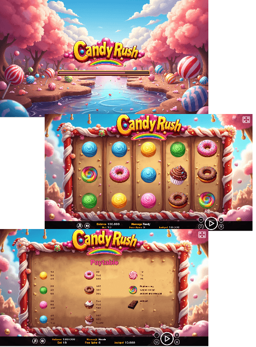Candy Rush - HTML5 Slot Machine