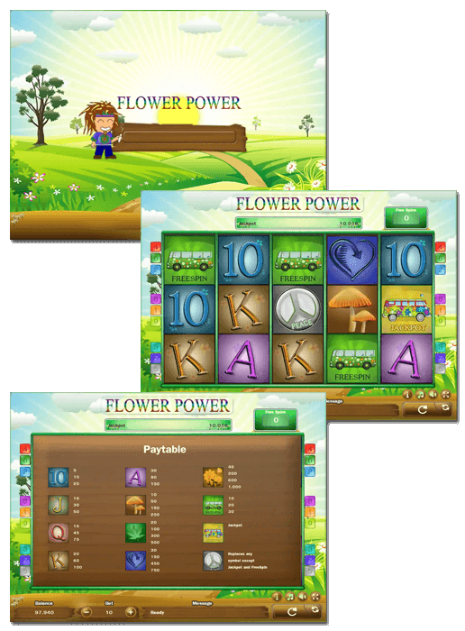 Flower Power - HTML5 Slot Machine - 1
