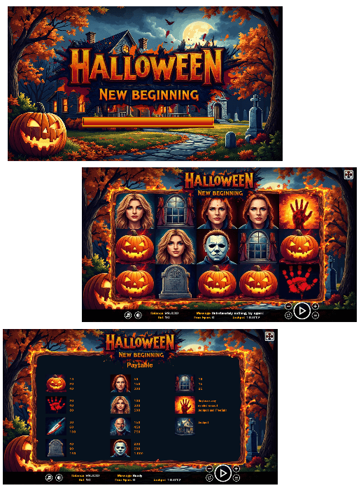 Halloween: New beginning - HTML5 Slot Machine