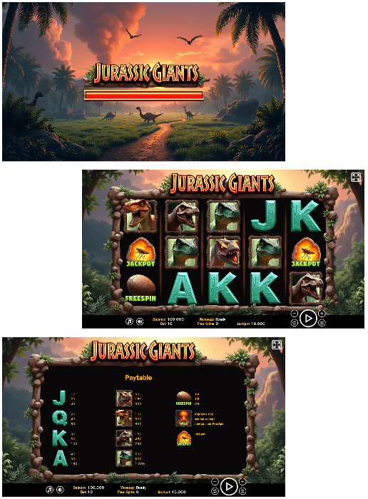 Jurassic Giants - HTML5 Slot Machine
