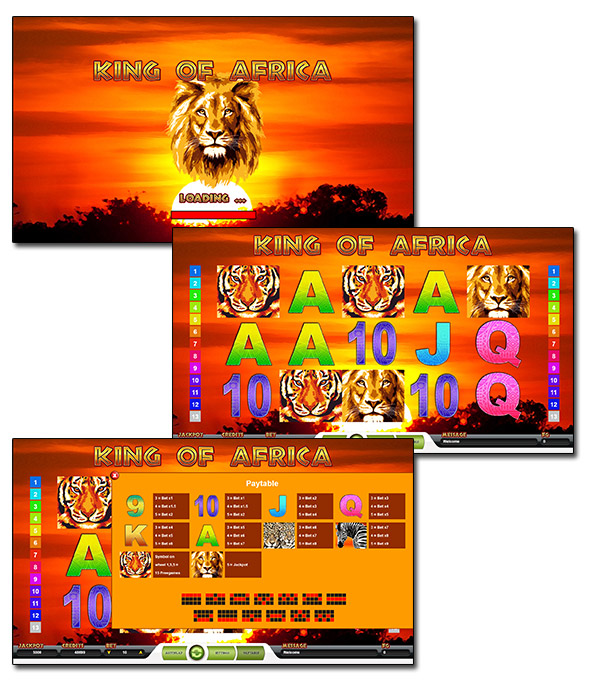 King of Africa Slot Machine - HTML5 Casino Game - 1
