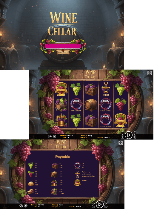 Wine cellar - HTML5 Slot Machine - 1